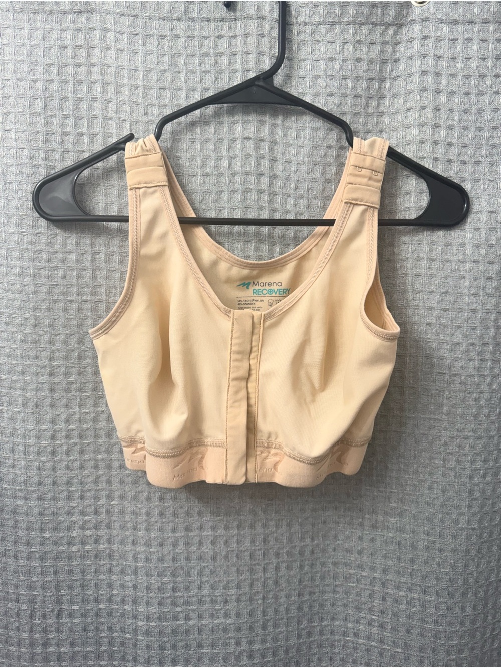 Marena Recovery Front-Closure Support Bra in Nude
